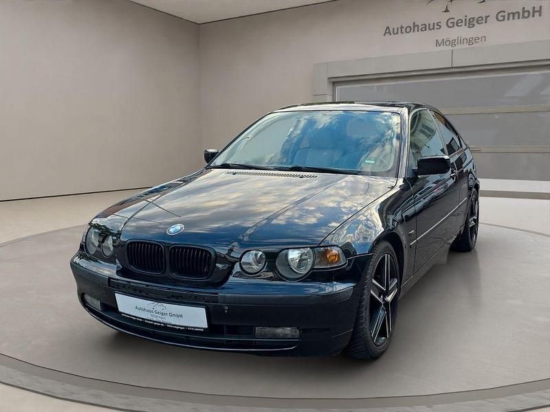 Schwarz Gebraucht 2002 BMW 316 Compact Sport Line Kleinwagen | 6.980 € - Bild 1/4