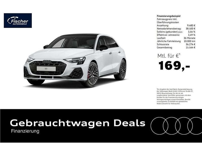 Gletscherweiß metallic Gebraucht 2024 Audi S3 Sport Limousine | 47.980 € (Guter Preis) - Bild 1/4