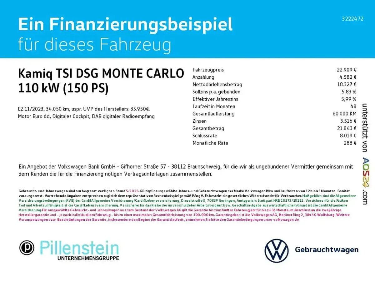 Gebraucht Skoda Kamiq Monte Carlo 150 PS (110 kW) 2023 Rot SUV