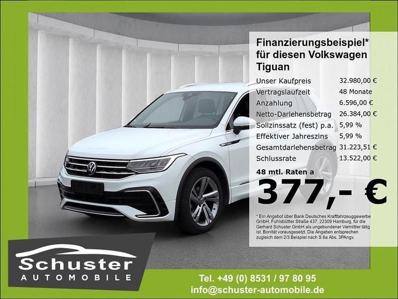 Gebraucht VW Tiguan R-line 150 PS (110 kW) 2023 Weiss SUV
