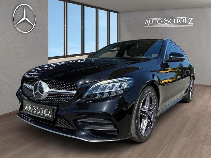 Schwarz Gebraucht 2021 Mercedes C300 AMG Limousine | 35.246 € (Fairer Preis) - Bild 1/4