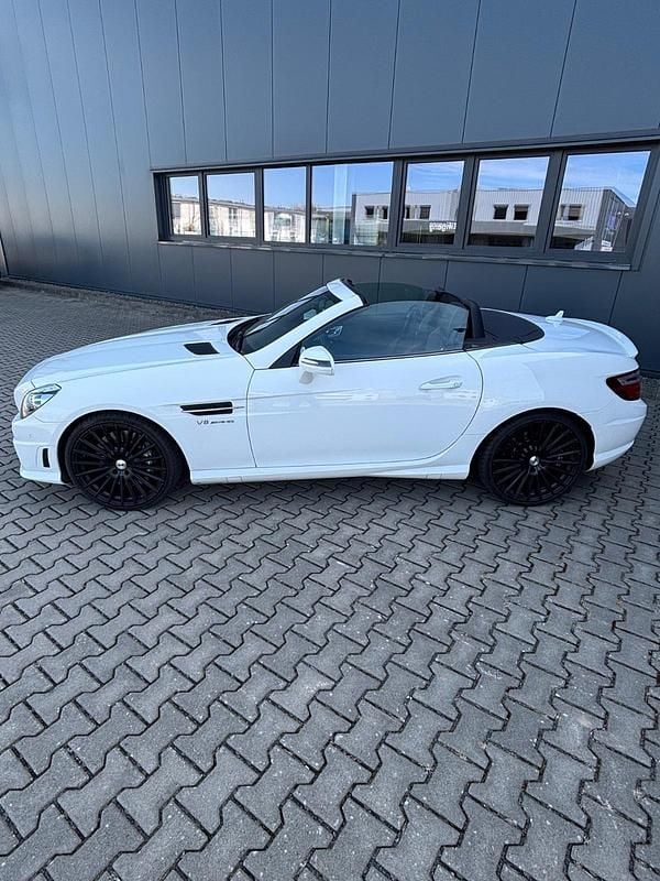Weiß Gebraucht 2014 Mercedes SLK55 AMG AMG Cabrio | 36.900 € (Superpreis) - Bild 1/4