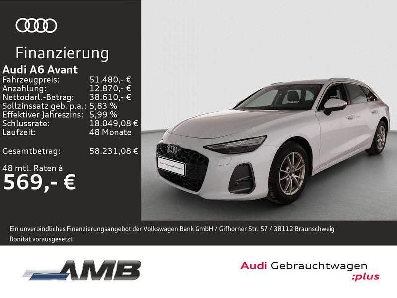 Gebraucht Audi A6 Ambiente 204 PS (150 kW) 2025 Gletscherweiß metallic Kombi