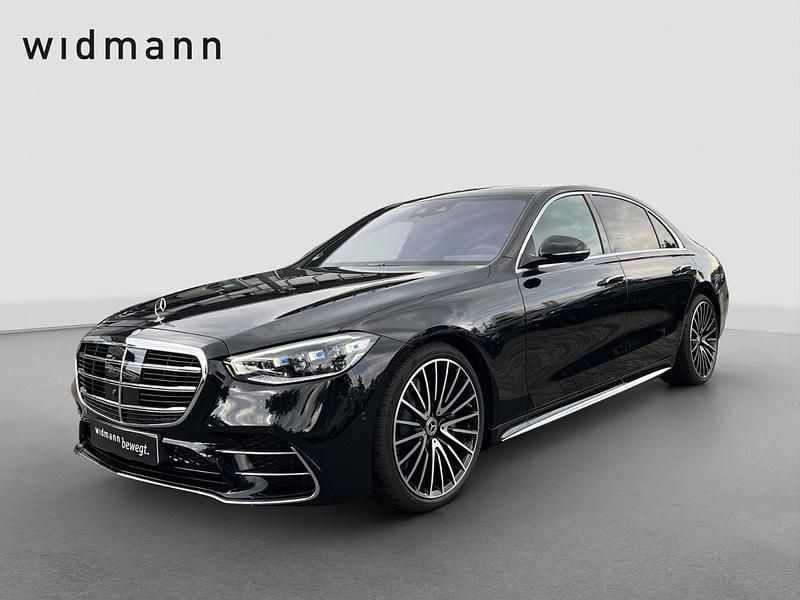 Metalliclack obsidianschwarz Gebraucht 2025 Mercedes S450 AMG line Limousine | 134.550 € - Bild 1/4
