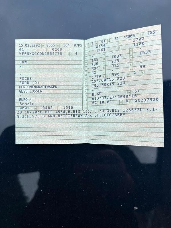 Blau Gebraucht 2001 Ford Focus Kombi | 1.100 € (Fairer Preis) - Bild 1/4