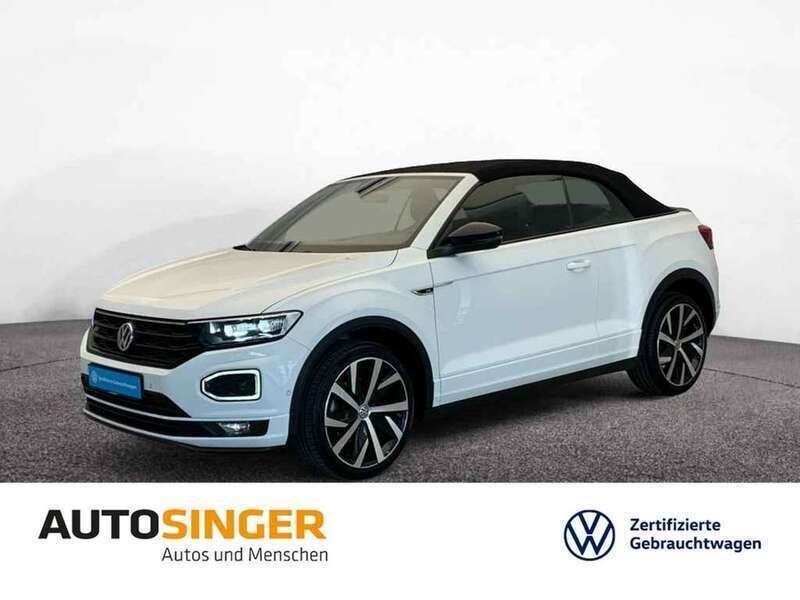 Pure white Gebraucht 2020 VW T-Roc Cabriolet R-line Cabrio | 24.870 € (Fairer Preis) - Bild 1/3