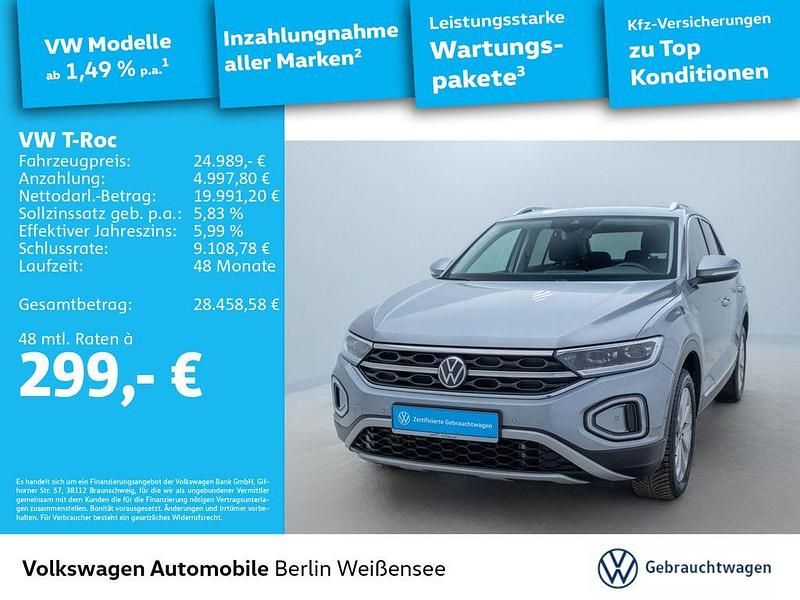 Gebraucht VW T-Roc Style 150 PS (110 kW) 2024 Silber SUV