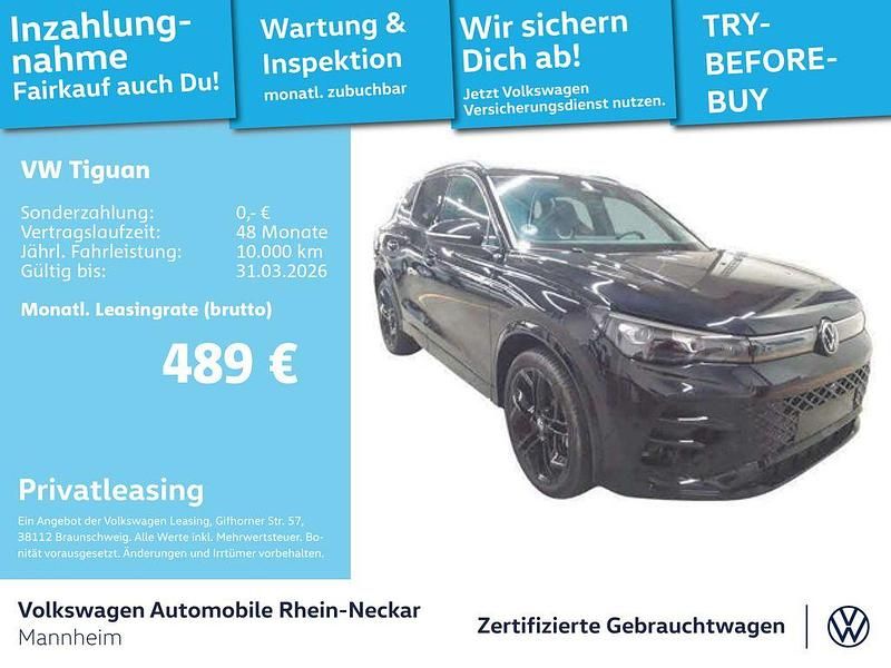 Deep black perleffekt Gebraucht 2024 VW Tiguan R-line SUV | 42.561 € (Fairer Preis) - Bild 1/4