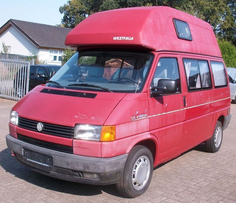 Rot Gebraucht 1992 VW T4 California Van | 10.000 € - Bild 1/4