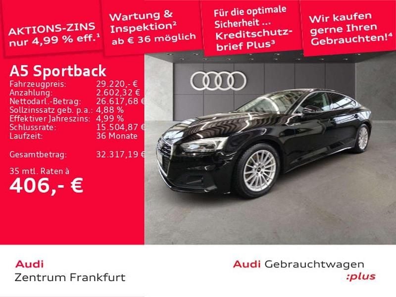 Gebraucht Audi A5 150 PS (110 kW) 2022 Brillantschwarz Coupé
