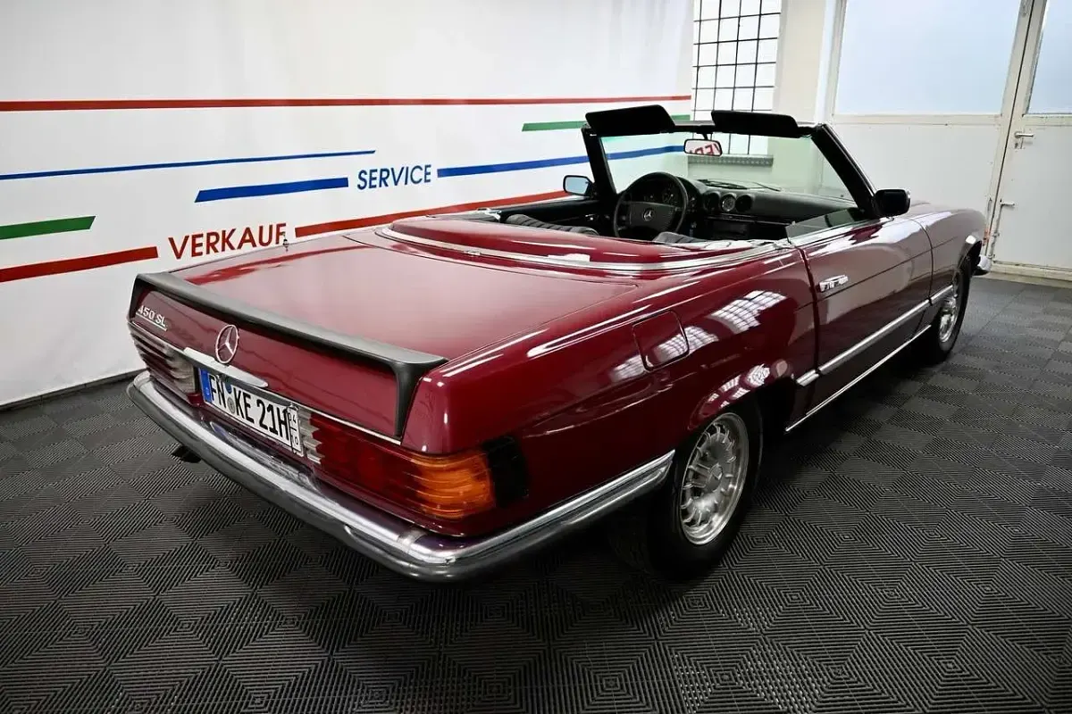 Gebraucht Mercedes SL450 224 PS (164 kW) 1973 Rot Cabrio
