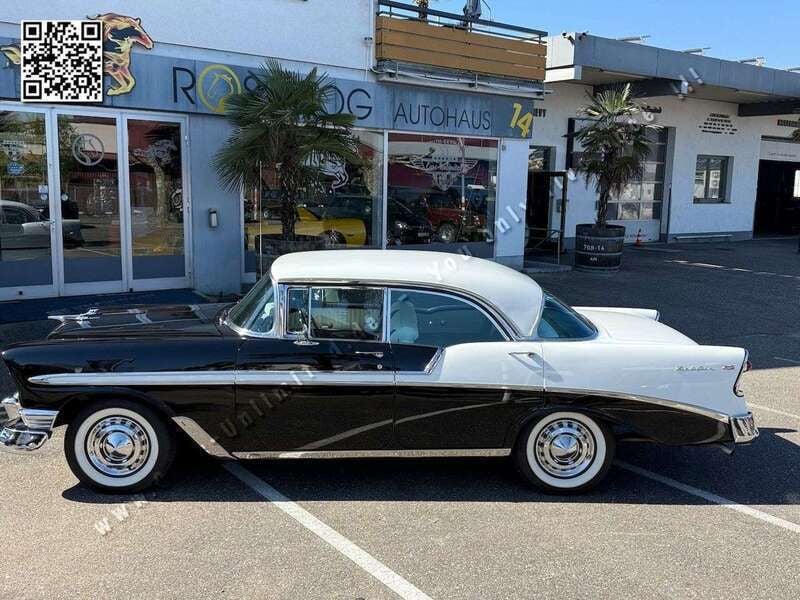 India ivory / onyx black Gebraucht 1956 Chevrolet Bel Air Limousine | 54.900 € - Bild 1/4