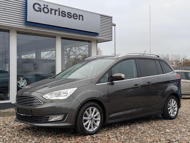 Grau Gebraucht 2018 Ford Grand C-Max Titanium Van / Kleinbus | 14.990 € (Teuer) - Bild 1/4