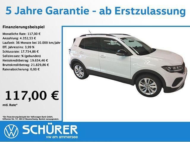 Pure white Gebraucht 2025 VW T-Cross Goal SUV | 23.987 € (Guter Preis) - Bild 1/3