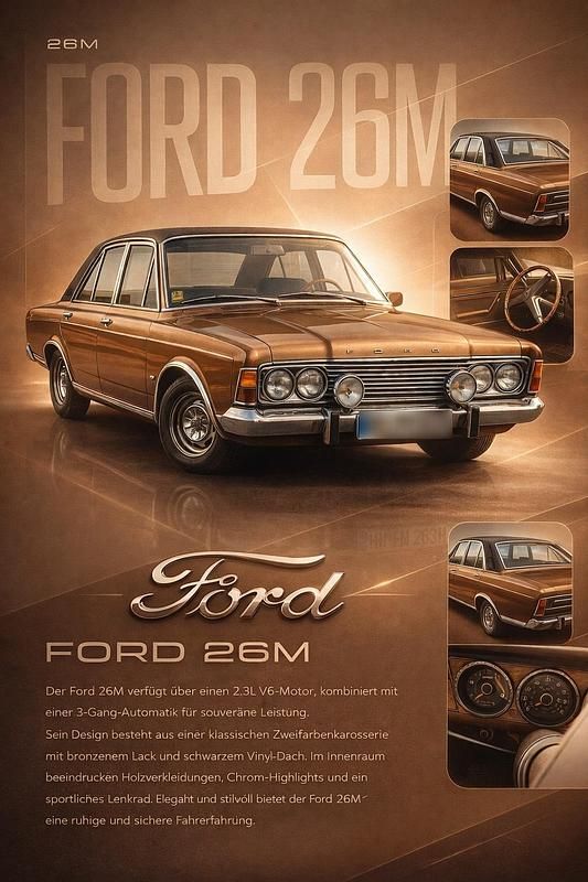 Second-hand Ford 26M 125 CP (91 kW) 1971 Bej Berlinǎ