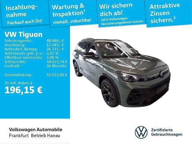 Cipressinogrün metallic Gebraucht 2024 VW Tiguan R-line SUV | 48.980 € (Etwas zu teuer) - Bild 1/4