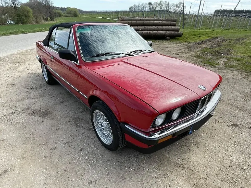 Gebraucht BMW 325 Cabriolet Sport Line 170 PS (125 kW) 1987 Rot Cabrio