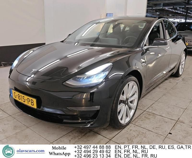 Schwarz Gebraucht 2019 Tesla Model 3 Long Range AWD Limousine | 20.812 € (Fairer Preis) - Bild 1/4