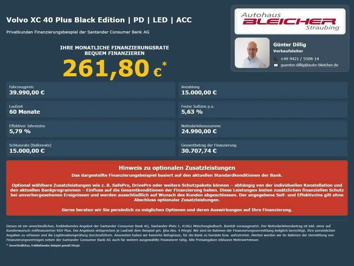 Gebraucht Volvo XC40 Plus 163 PS (119 kW) 2025 Schwarz SUV