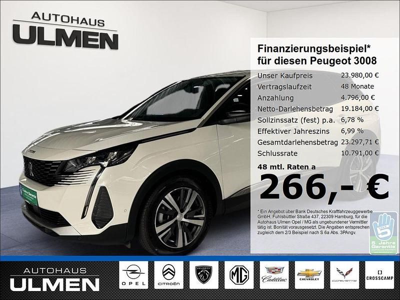 Weiss Gebraucht 2022 Peugeot 3008 Allure SUV | 23.980 € (Guter Preis) - Bild 1/4