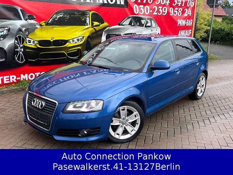Blau Gebraucht 2009 Audi A3 Sportback Ambition Limousine | 5.999 € (Fairer Preis) - Bild 1/4