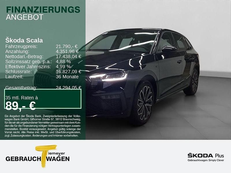 Gebraucht Skoda Scala Selection 150 PS (110 kW) 2025 Schwarz Kleinwagen
