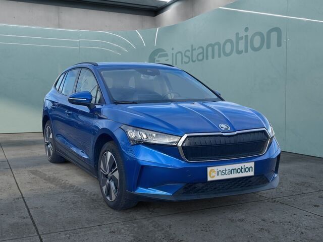 Blau Gebraucht 2023 Skoda Enyaq iV Loft SUV | 32.050 € (Etwas zu teuer) - Bild 1/2