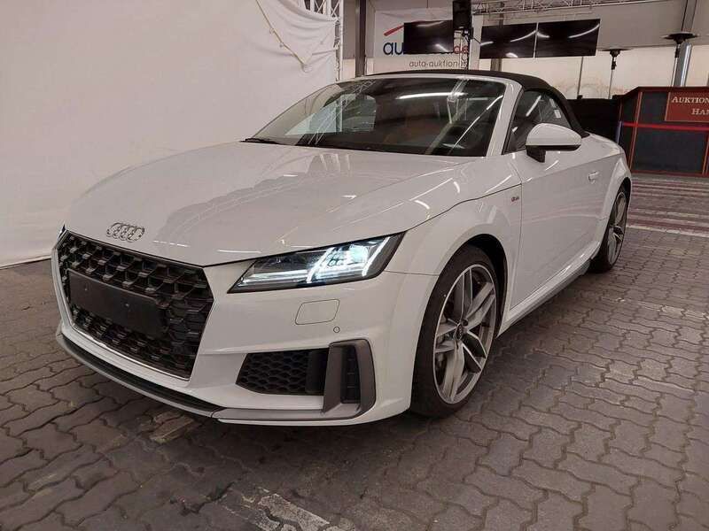 Gletscherweiss Gebraucht 2021 Audi TT Roadster S-Line Cabrio | 38.710 € - Bild 1/2