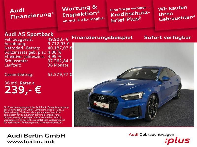 Individuallackierungen audi exclusive Gebraucht 2023 Audi A5 Sportback Business Kleinwagen | 49.900 € - Bild 1/3