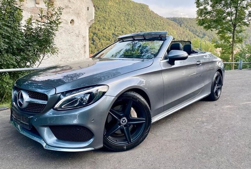 Grau Gebraucht 2017 Mercedes C220 Cabrio | 25.300 € (Fairer Preis) - Bild 1/4
