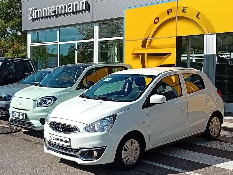 Weiss Gebraucht 2017 Mitsubishi Space Star Basis Kleinwagen | 6.950 € (Teuer) - Bild 1/4