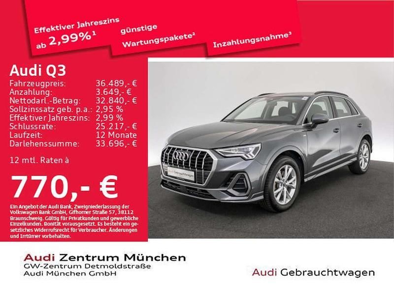 Daytonagrau perleffekt Gebraucht 2021 Audi Q3 S-Line SUV | 36.489 € (Fairer Preis) - Bild 1/2