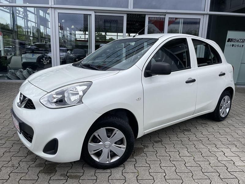 Weiß Gebraucht 2014 Nissan Micra Visia Kleinwagen | 5.980 € (Fairer Preis) - Bild 1/4