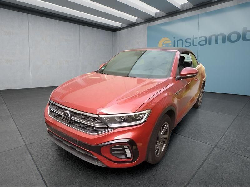 Rot Gebraucht 2023 VW T-Roc Cabriolet Cabrio | 31.349 € (Fairer Preis) - Bild 1/4