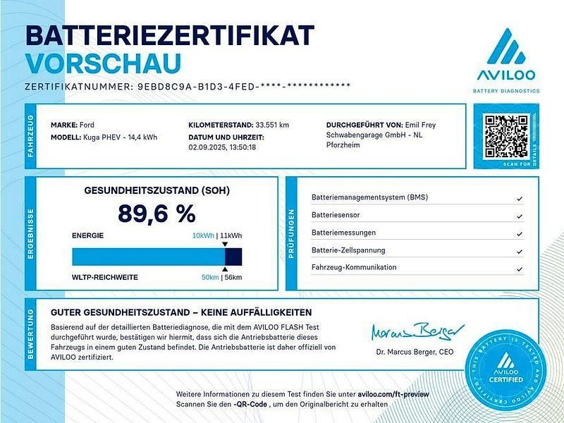 Gebraucht Ford Kuga ST-Line X 152 PS (111 kW) 2022 Agate black metallic SUV