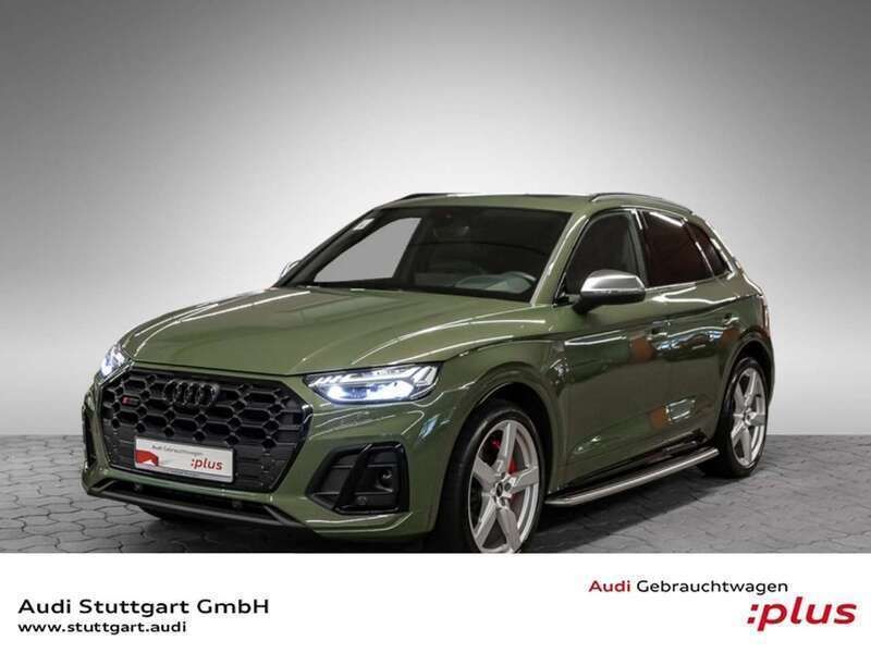 Distriktgrün metallic Gebraucht 2022 Audi SQ5 Sport SUV | 58.940 € (Etwas zu teuer) - Bild 1/4