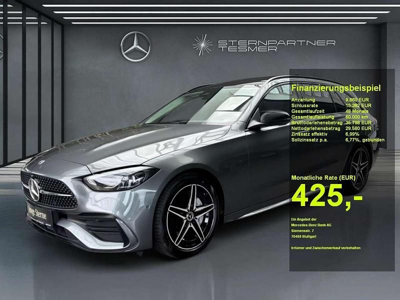 Grau Gebraucht 2024 Mercedes C200 AMG Limousine | 39.440 € (Etwas zu teuer) - Bild 1/3