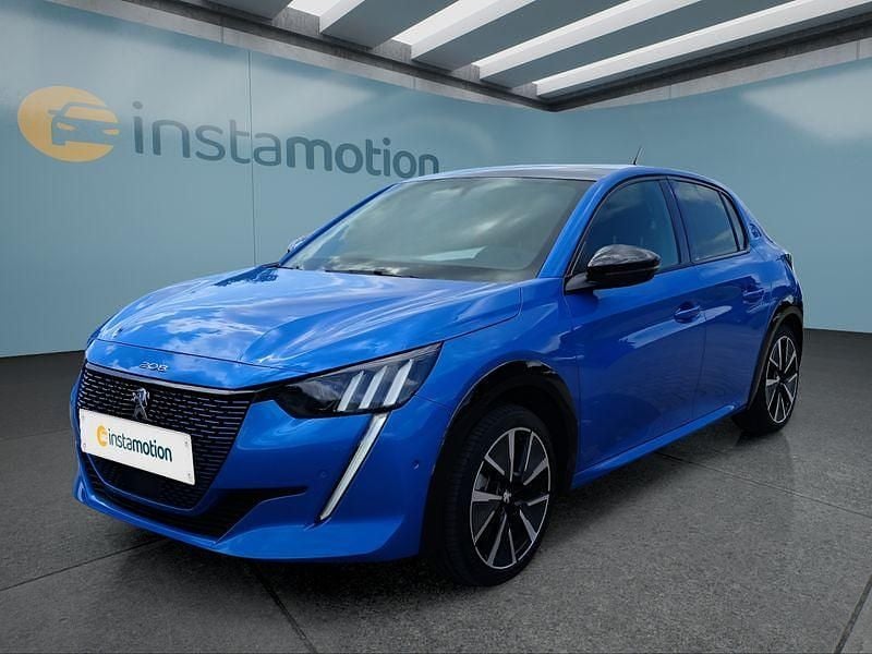 Blau Gebraucht 2021 Peugeot e-208 GTi Kleinwagen | 16.999 € (Guter Preis) - Bild 1/4