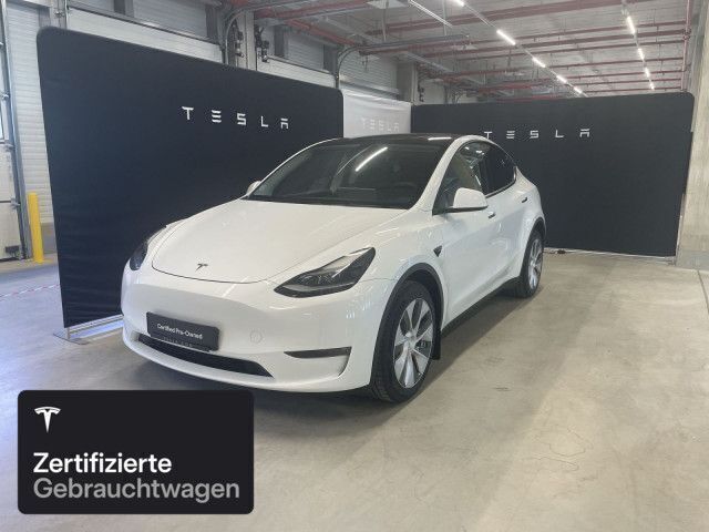 Pearl white multicoat Gebraucht 2023 Tesla Model Y Long Range SUV | 37.200 € (Fairer Preis) - Bild 1/4