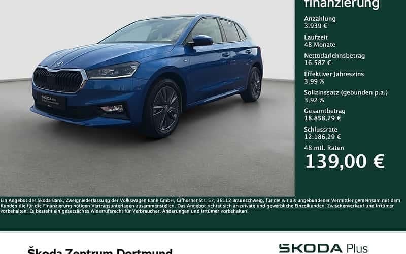 Blau Gebraucht 2024 Skoda Fabia Drive Kleinwagen | 20.526 € (Guter Preis) - Bild 1/4
