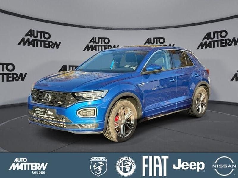 Ravennablau metallic (metallic) Gebraucht 2018 VW T-Roc R-line SUV | 17.990 € (Guter Preis) - Bild 1/4