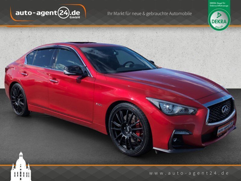 Rot metallic Gebraucht 2017 Infiniti Q50 Sport Tech Limousine | 28.990 € - Bild 1/4
