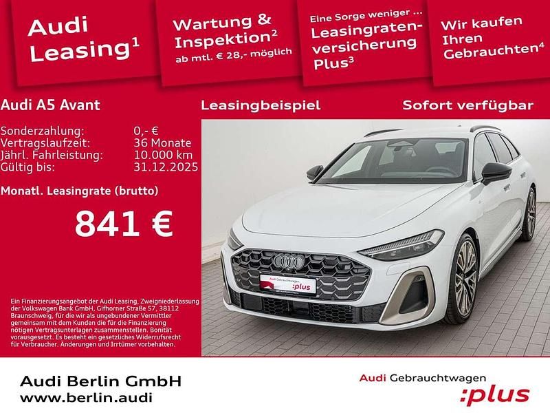 Gletscherweiß metallic Gebraucht 2025 Audi A5 Ambiente Coupé | 70.400 € - Bild 1/3