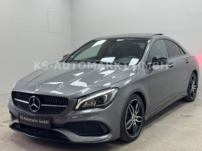 Mountaingrau met. Gebraucht 2019 Mercedes CLA220 AMG Limousine | 25.850 € (Superpreis) - Bild 1/4
