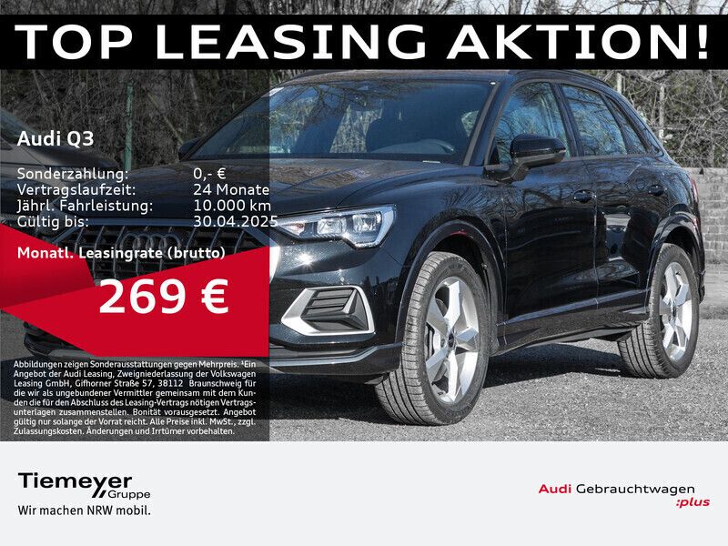 Mythosschwarz metallic Gebraucht 2024 Audi Q3 Advanced Plus SUV | 43.790 € (Fairer Preis) - Bild 1/4