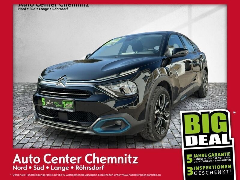 Perl schwarz Gebraucht 2022 Citroën e-C4 Feel Limousine | 21.707 € (Teuer) - Bild 1/2