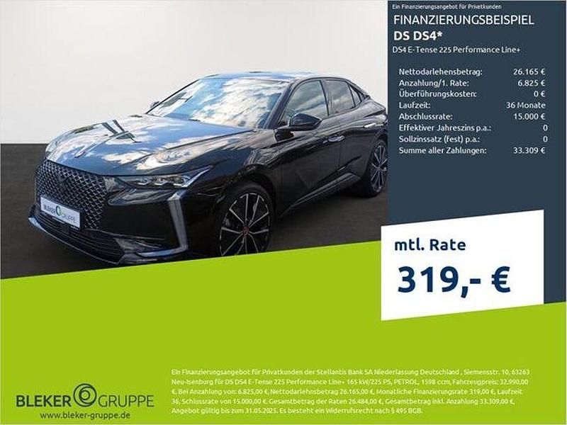 Perlaneraschwarz (metallic) Gebraucht 2023 DS Automobiles DS4 Performance Line Plus Limousine | 31.980 € - Bild 1/3