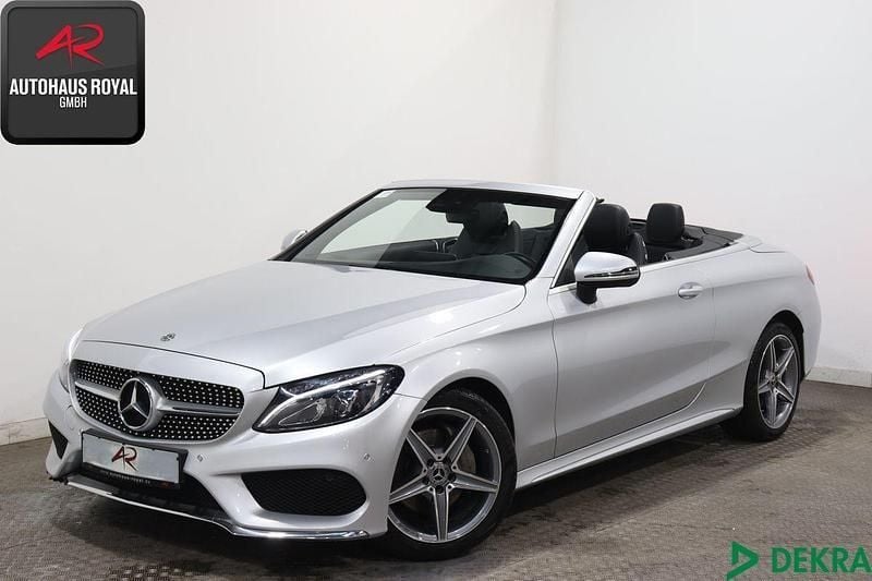 Silber Gebraucht 2018 Mercedes C220 AMG Cabrio | 28.440 € (Superpreis) - Bild 1/4