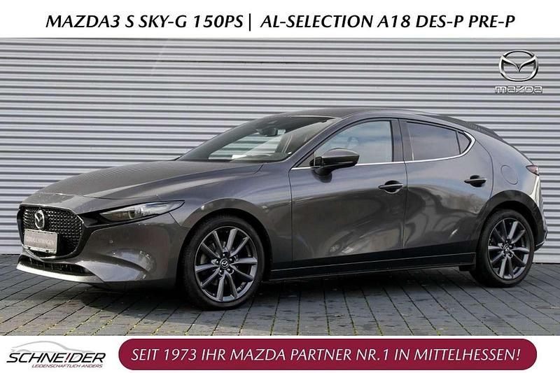 Matrixgrau Gebraucht 2021 Mazda 3 Selection Limousine | 23.490 € (Etwas zu teuer) - Bild 1/4