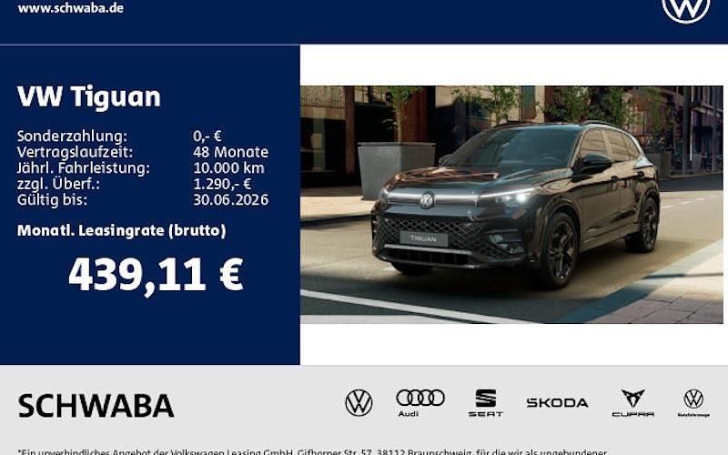 Neu VW Tiguan R-line 204 PS (150 kW) 2026 Schwarz SUV